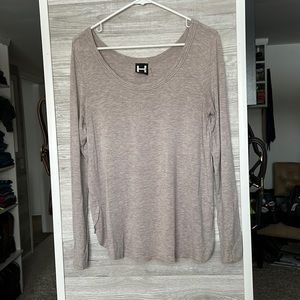 H by Bordeaux Wide Scoop Neck Long Sleeve Top